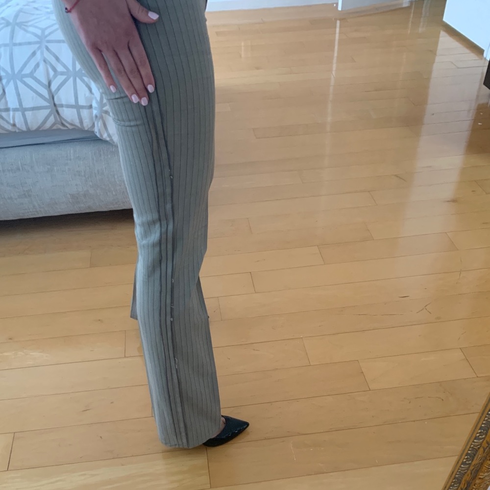 Herringbone modern tuxedo pants